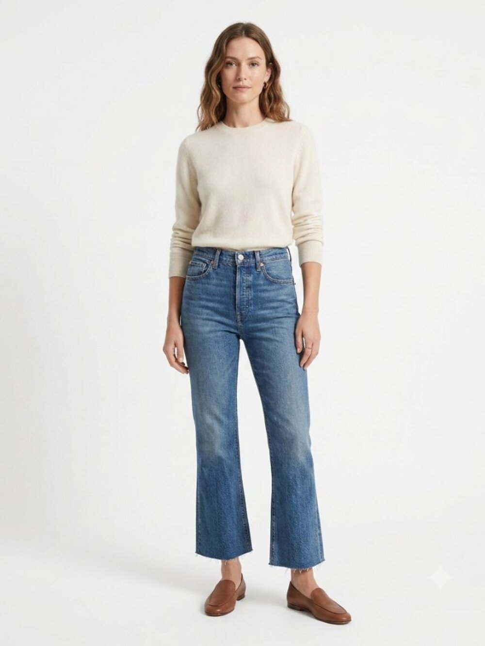 RAG & BONE NINA HIGH RISE ANKLE FLARE JEANS IN FREYA COLOR STYLE WDD2OS2649